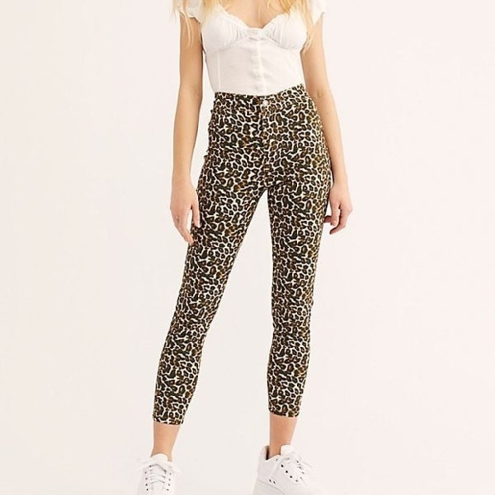 LAST CHANCE Free People Belle Printed Skinny Pants NWOT